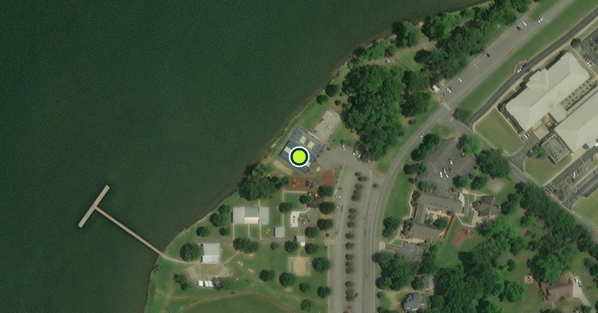 Satellite view of Civitan Park Pickleball Courts