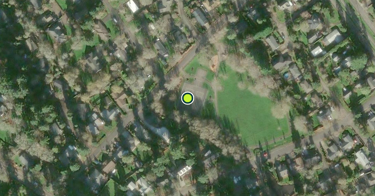 Satellite view of Clackamas County Pickleball Courts