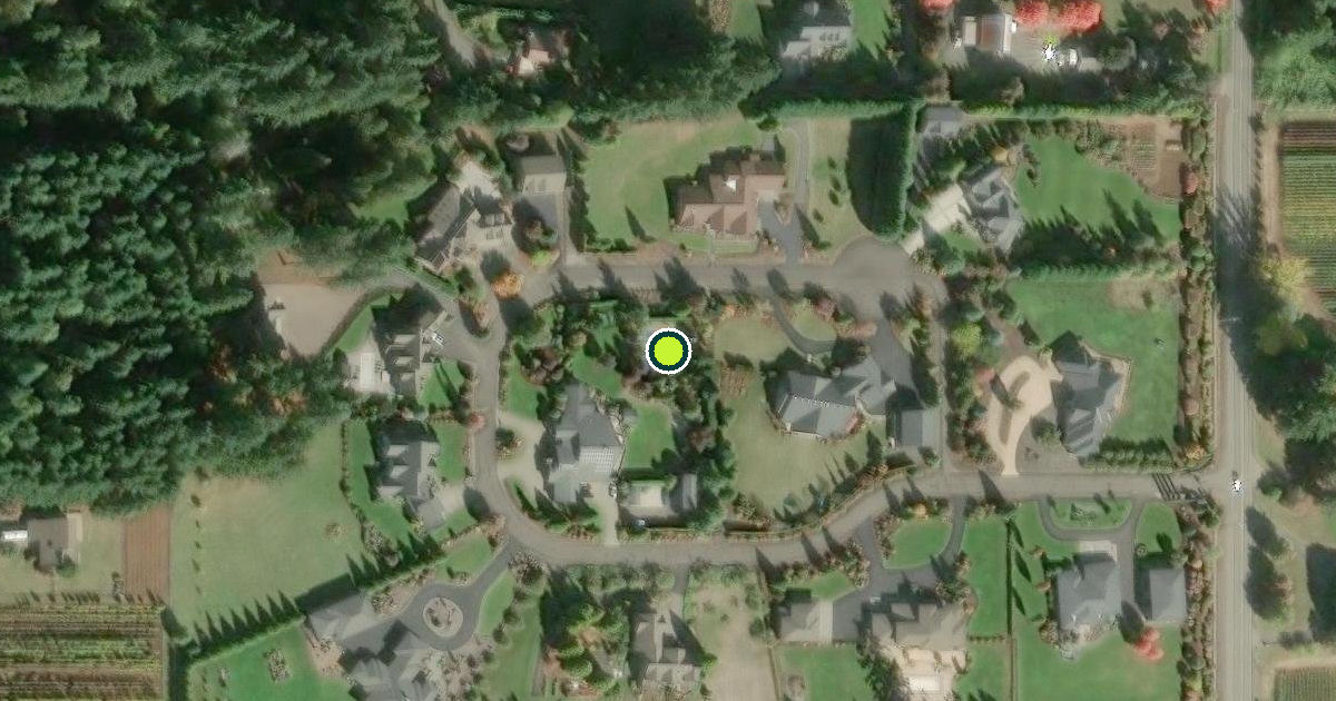 Satellite view of Clackamas County Pickleball Courts