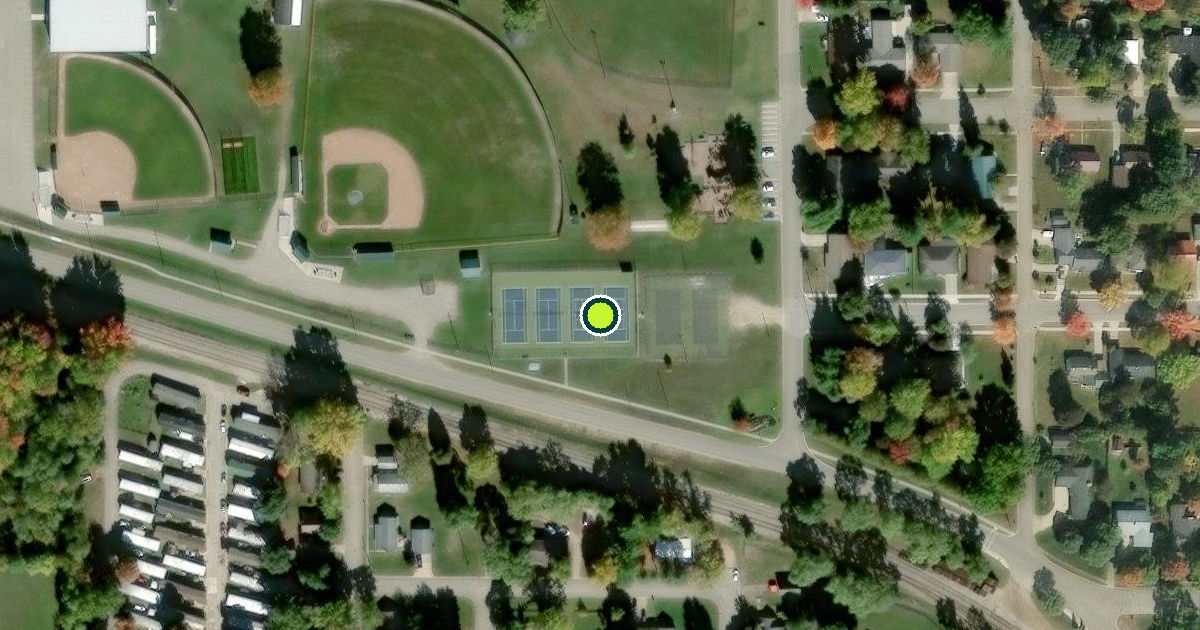 Satellite view of Clare Pickleball Courts