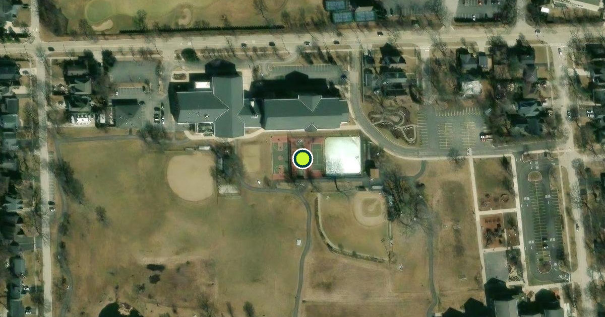 Satellite view of Clarendon Hills Pickleball Courts