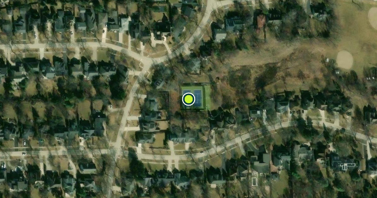 Satellite view of Clarendon Hills Pickleball Courts