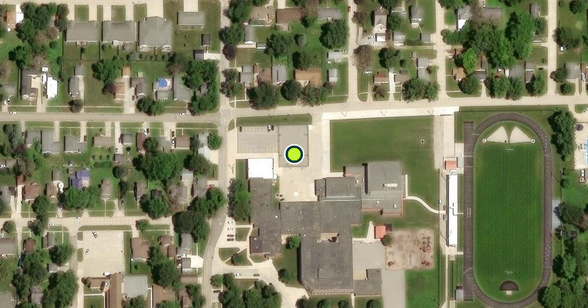 Satellite view of Clarion Pickleball Courts