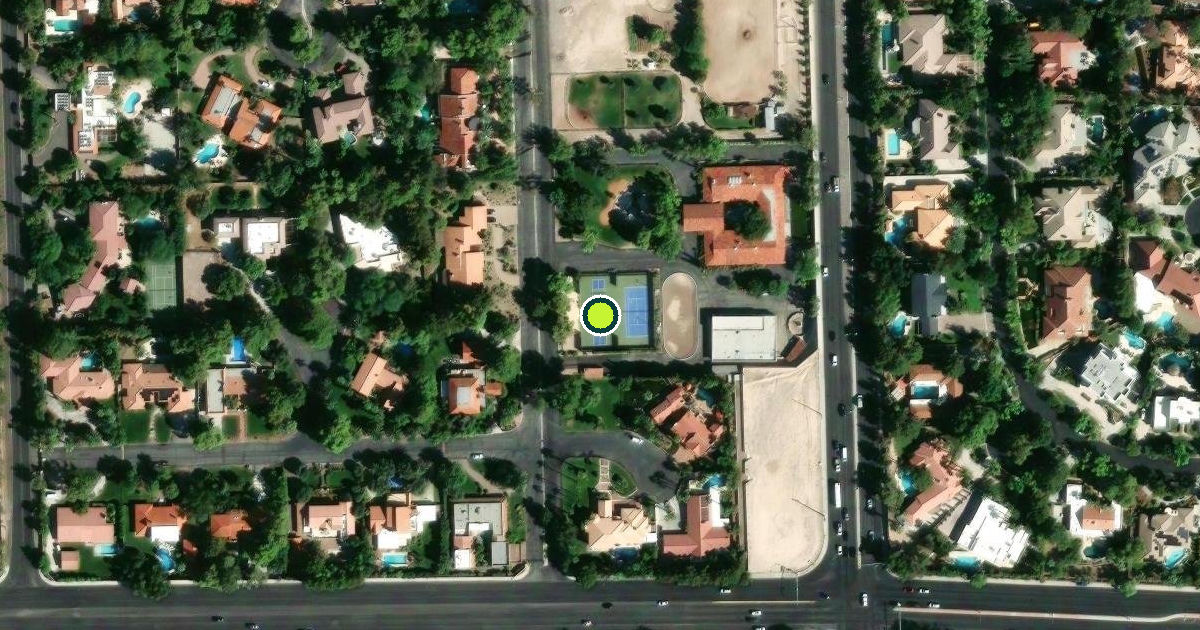 Satellite view of Clark County Pickleball Courts