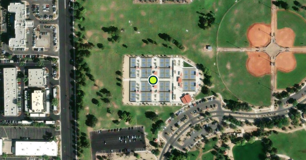 Satellite view of Clark County Pickleball Courts