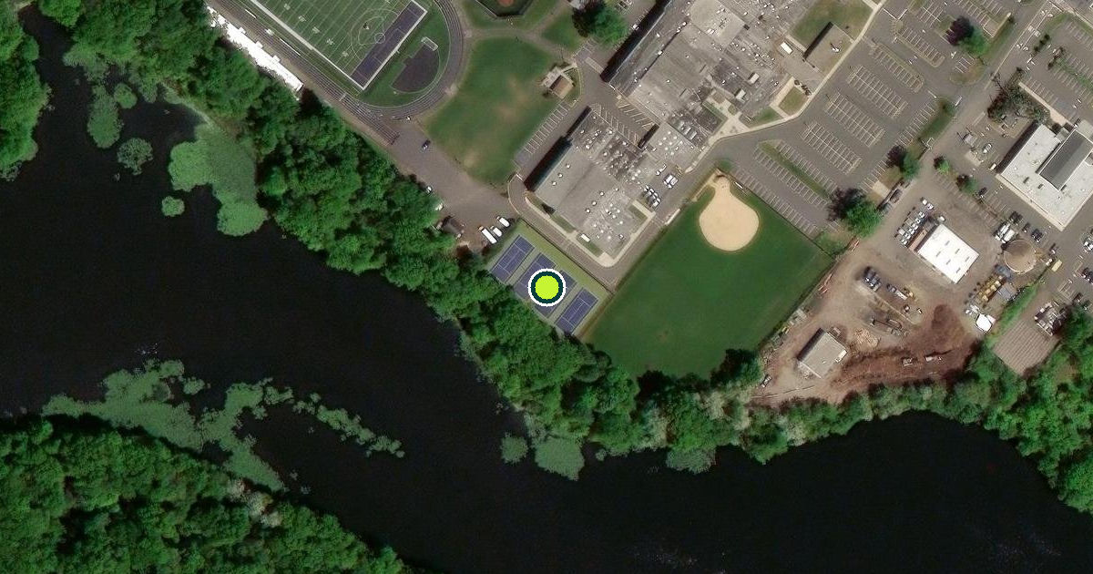 Satellite view of Clark Pickleball Courts