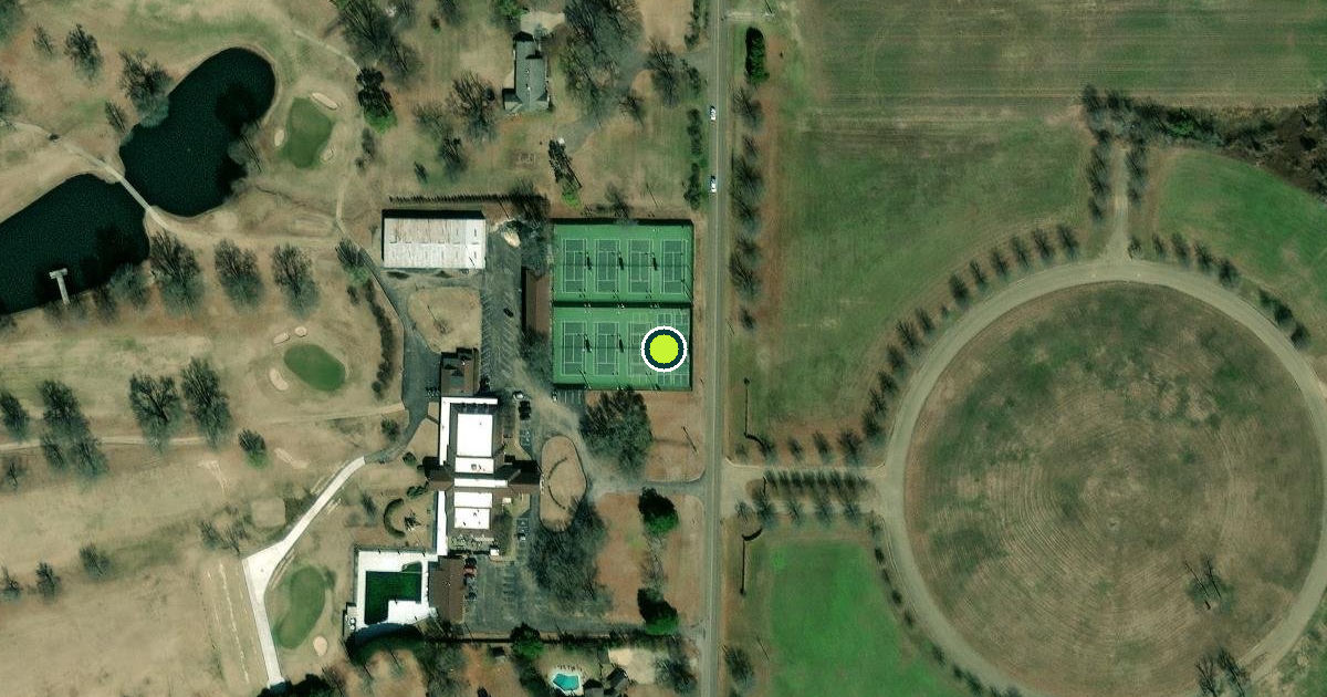 Satellite view of Clarksdale Pickleball Courts