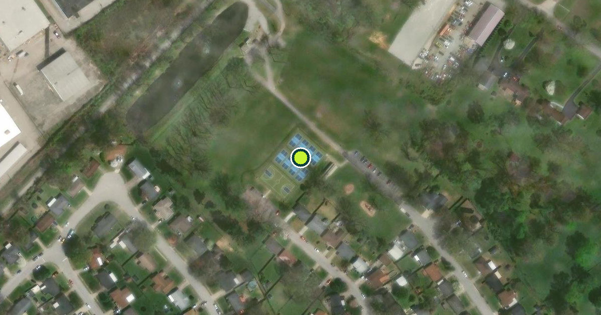 Satellite view of Clarksville Pickleball Courts