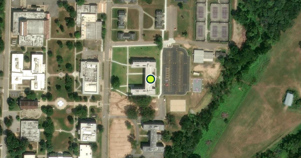 Satellite view of Clarksville Pickleball Courts