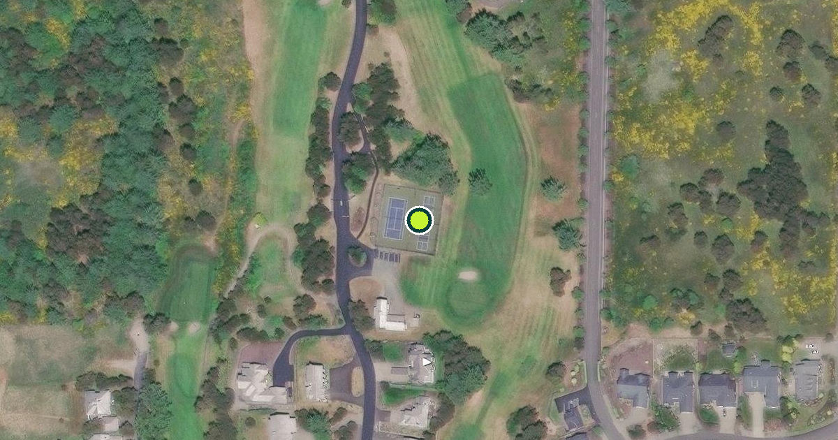 Satellite view of Clatsop County Pickleball Courts
