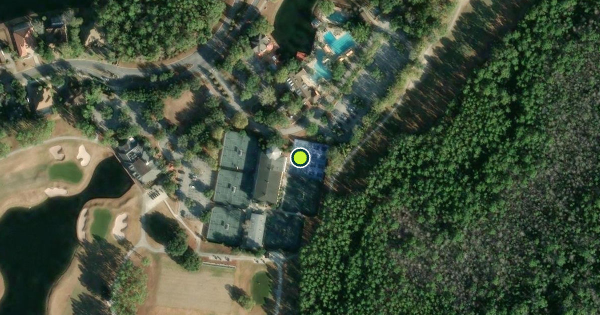 Satellite view of Clay County Pickleball Courts