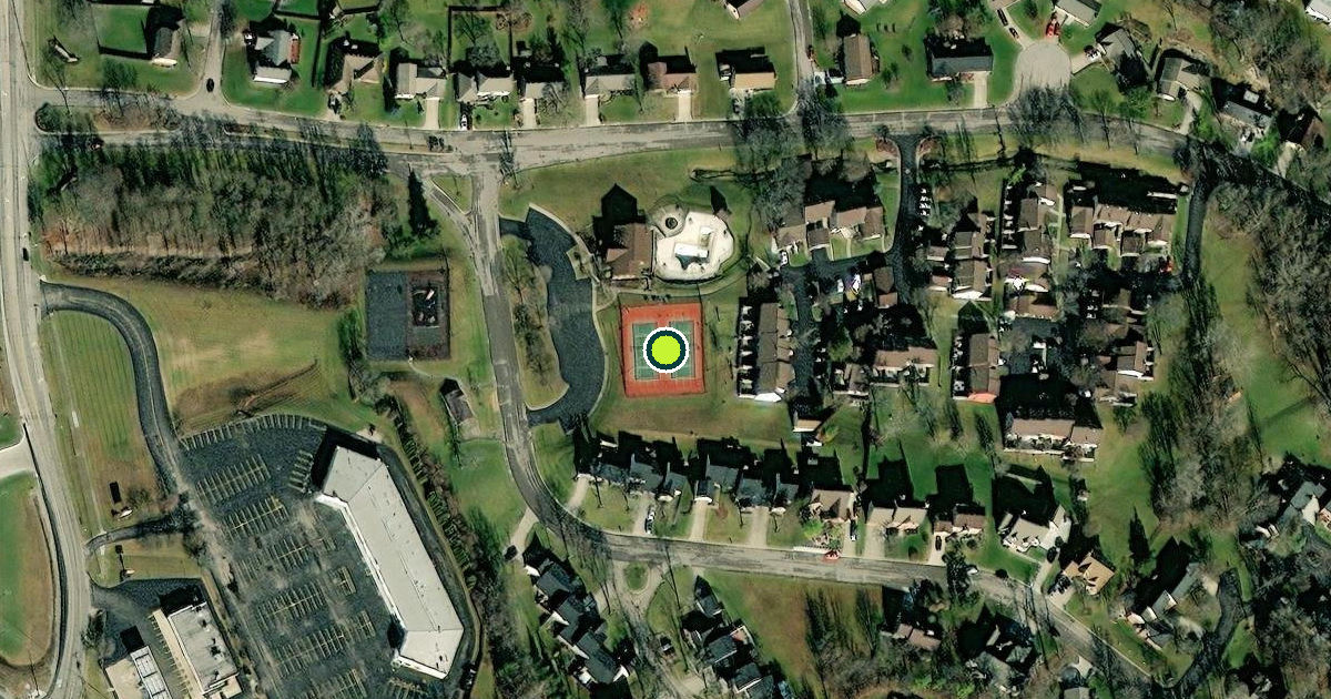 Satellite view of Clayton Pickleball Courts