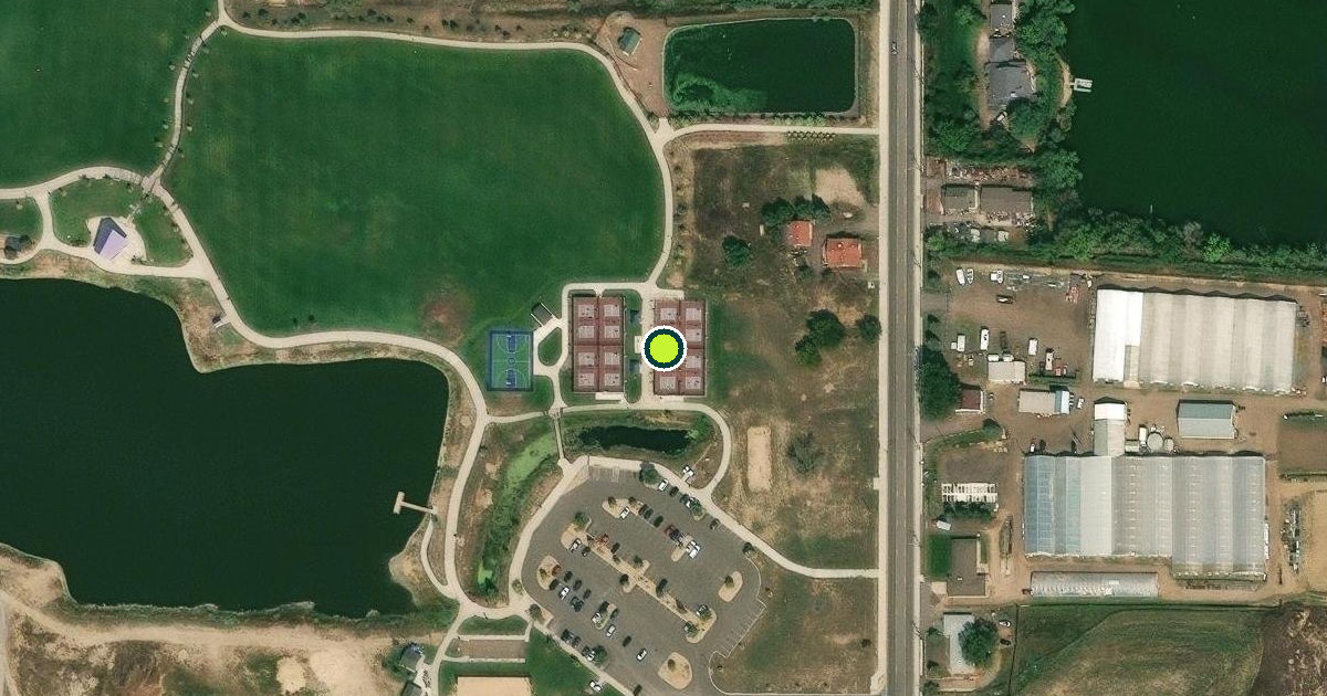 Satellite view of Clear Creek Valley Park Pickleball Courts