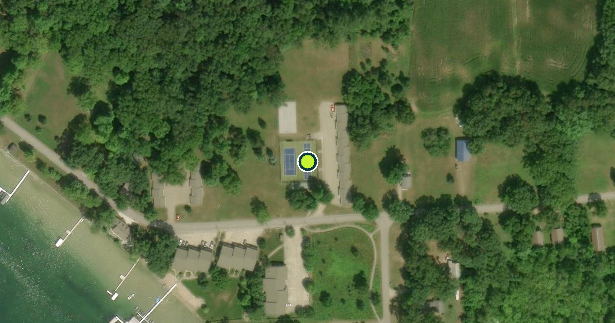 Satellite view of Clear Lake Pickleball Courts