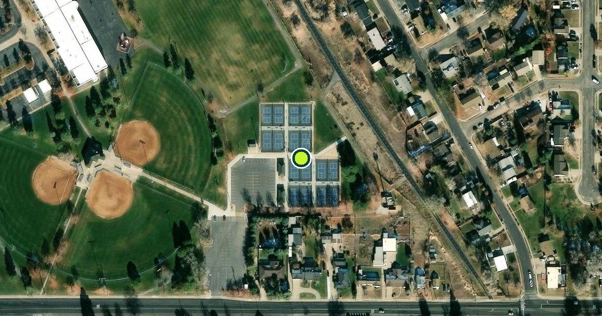 Satellite view of Clearfield City Pickleball Courts