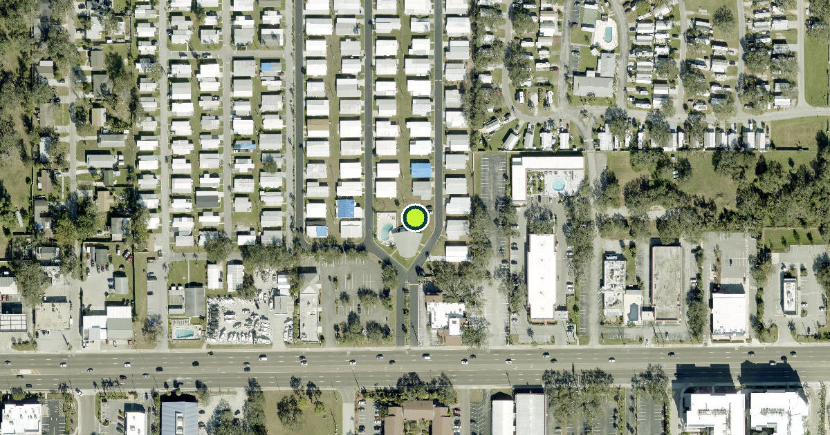 Satellite view of Clearwater Pickleball Courts
