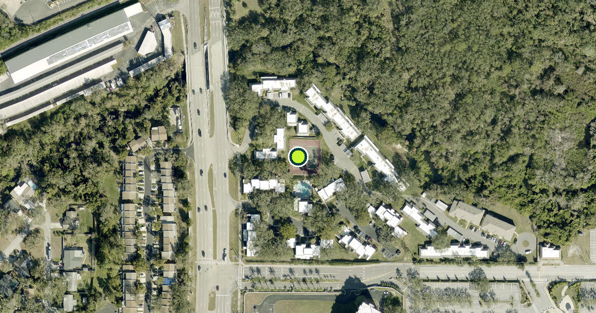 Satellite view of Clearwater Pickleball Courts
