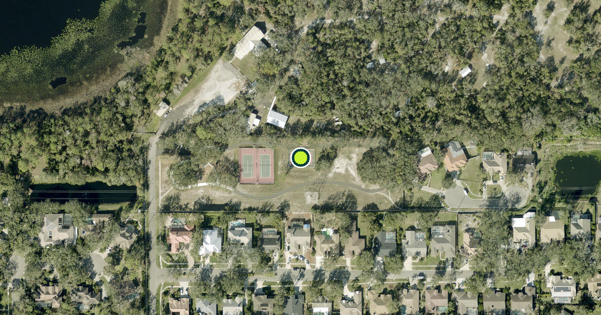 Satellite view of Clearwater Pickleball Courts
