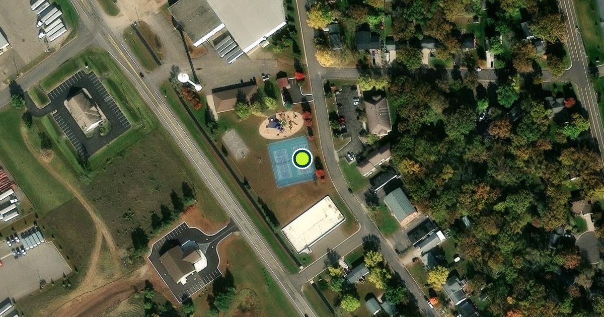 Satellite view of Clearwater Pickleball Courts