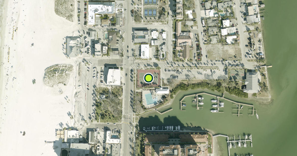 Satellite view of Clearwater Pickleball Courts