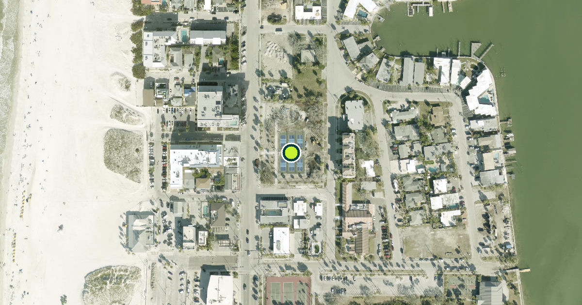 Satellite view of Clearwater Pickleball Courts
