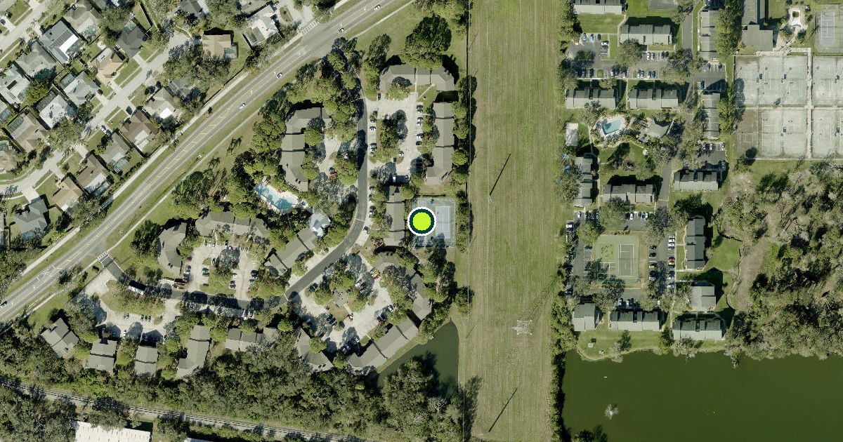 Satellite view of Clearwater Pickleball Courts