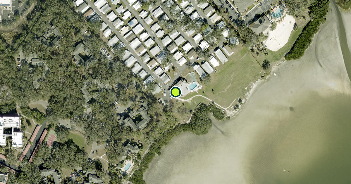 Satellite view of Clearwater Pickleball Courts