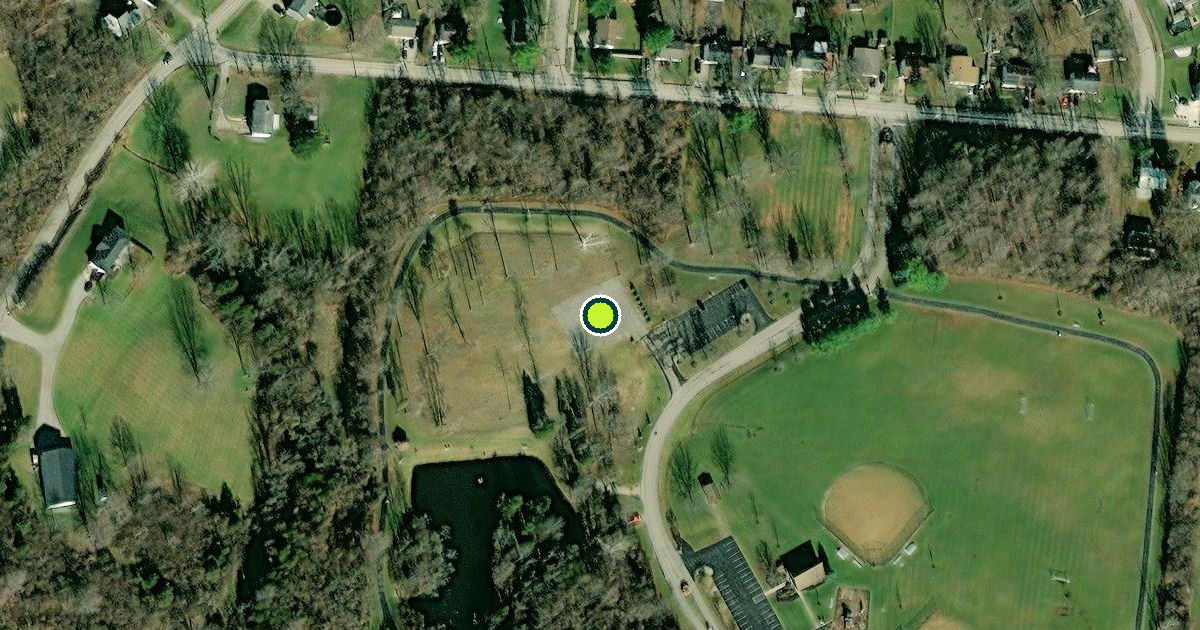 Satellite view of Clermont County Pickleball Courts