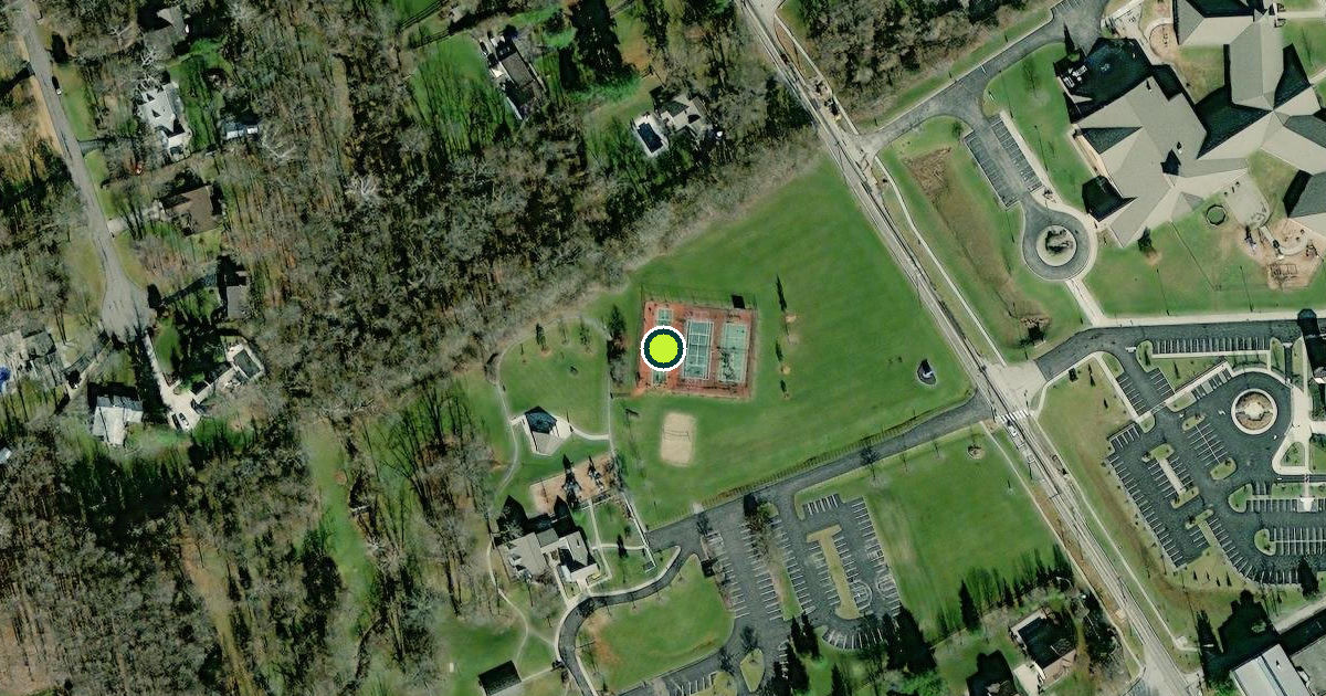 Satellite view of Clermont County Pickleball Courts