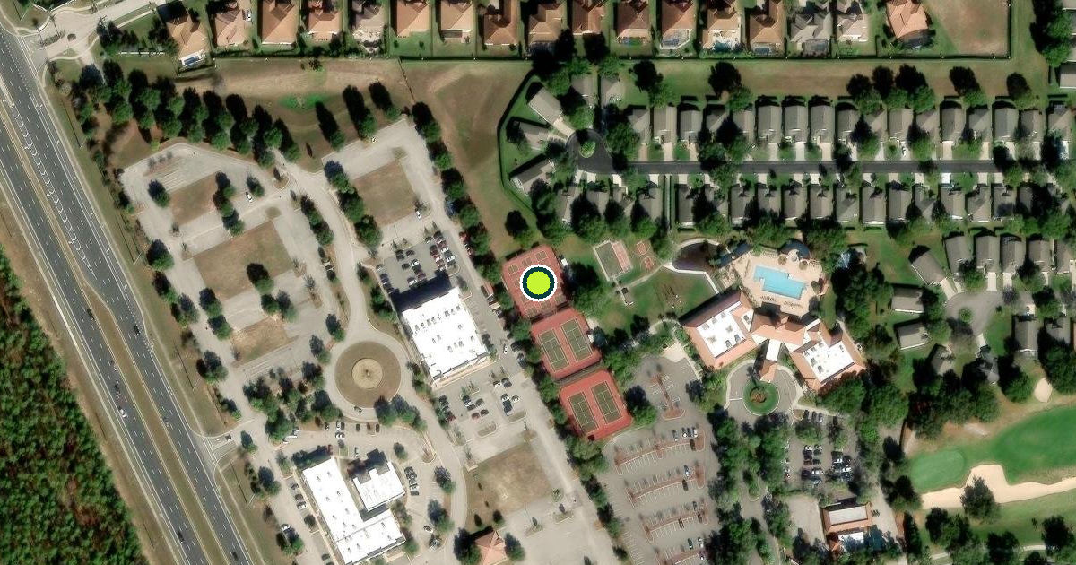 Satellite view of Clermont Pickleball Courts