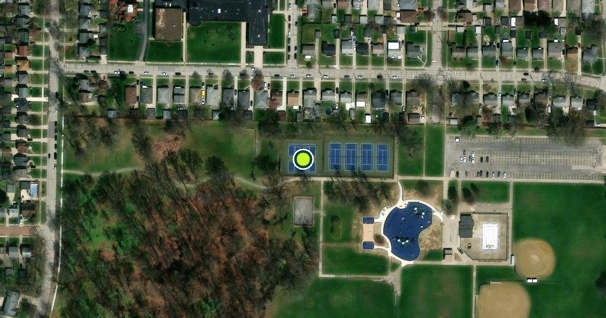 Satellite view of Cleveland Pickleball Courts