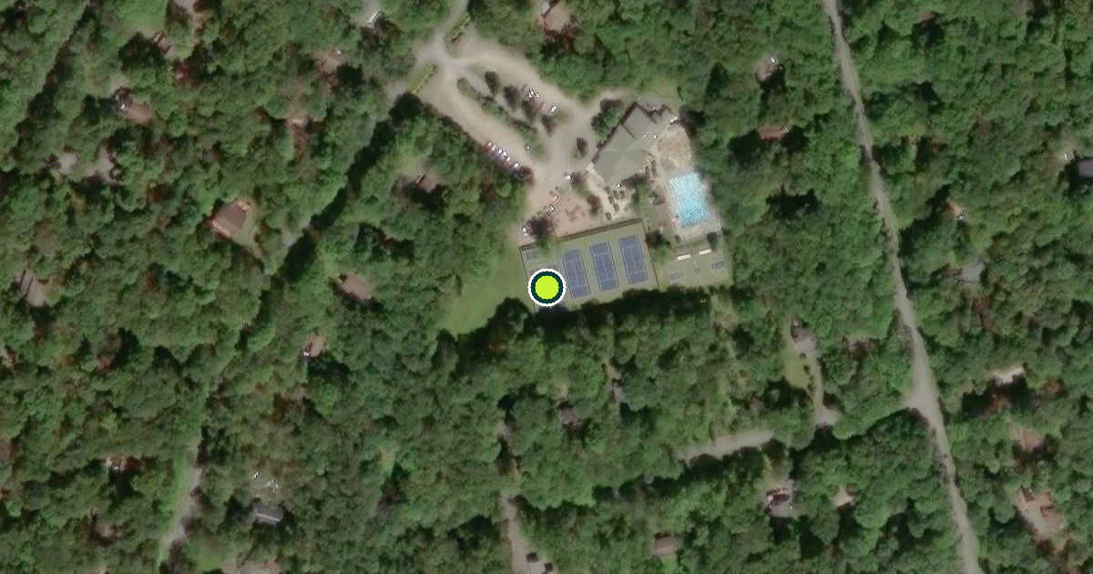 Satellite view of Clifton Township Pickleball Courts