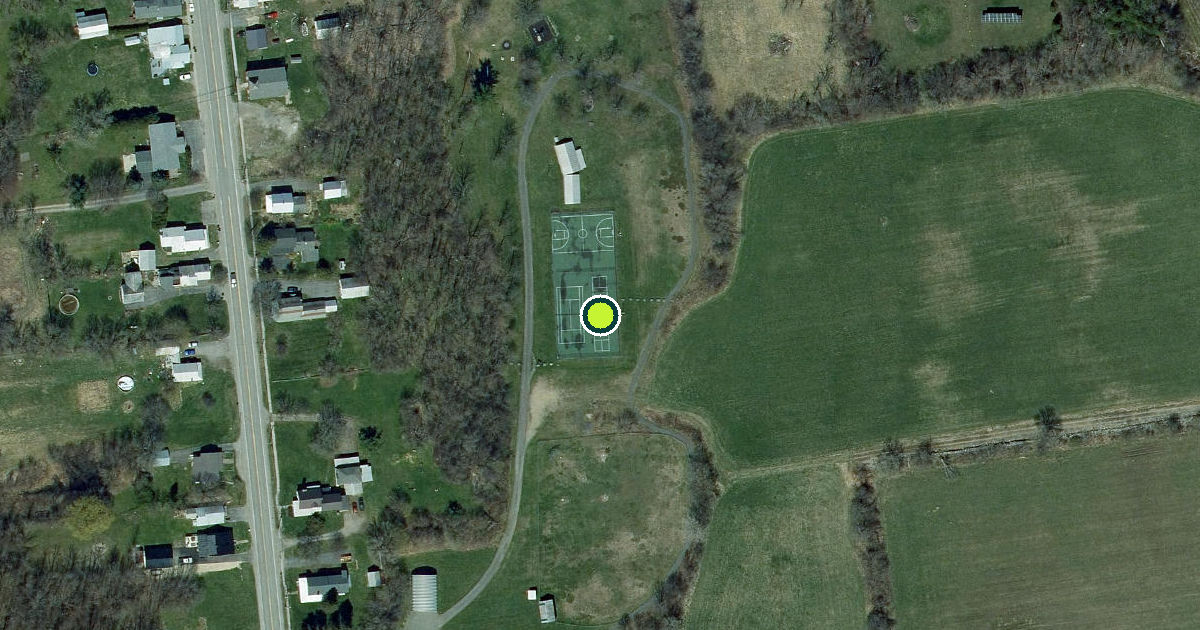 Satellite view of Clinton County Pickleball Courts
