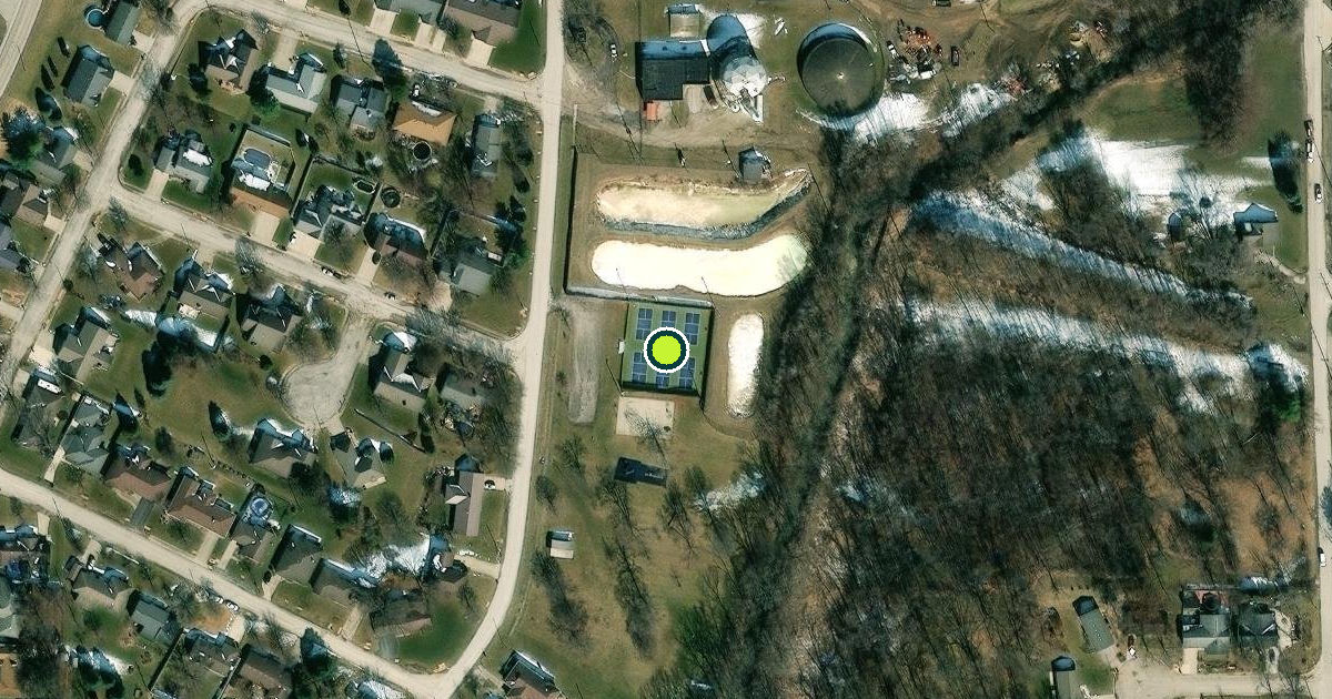 Satellite view of Clinton Pickleball Courts