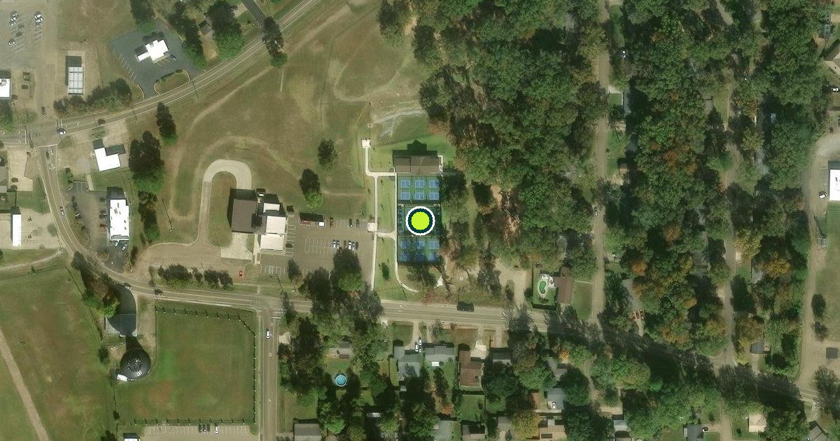 Satellite view of Clinton Pickleball Courts