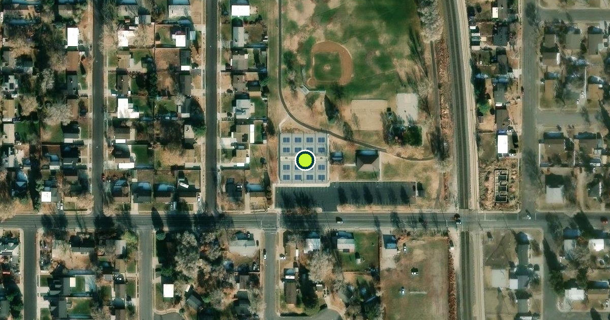 Satellite view of Clinton Pickleball Courts