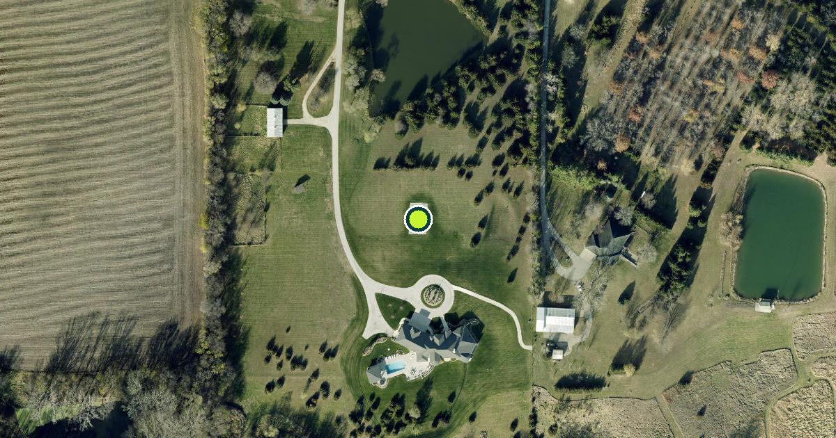 Satellite view of Clive Pickleball Courts