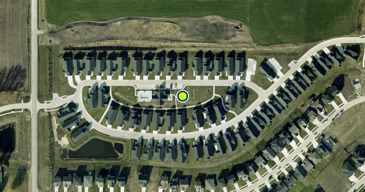 Satellite view of Clive Pickleball Courts
