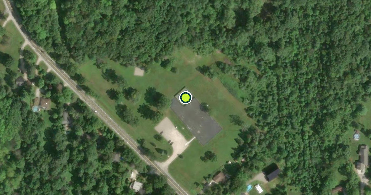 Satellite view of Clyde Township Pickleball Courts
