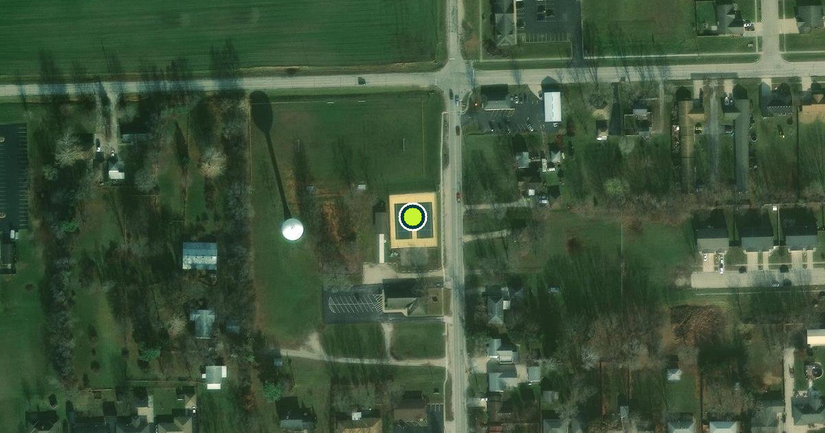 Satellite view of Coal City Pickleball Courts