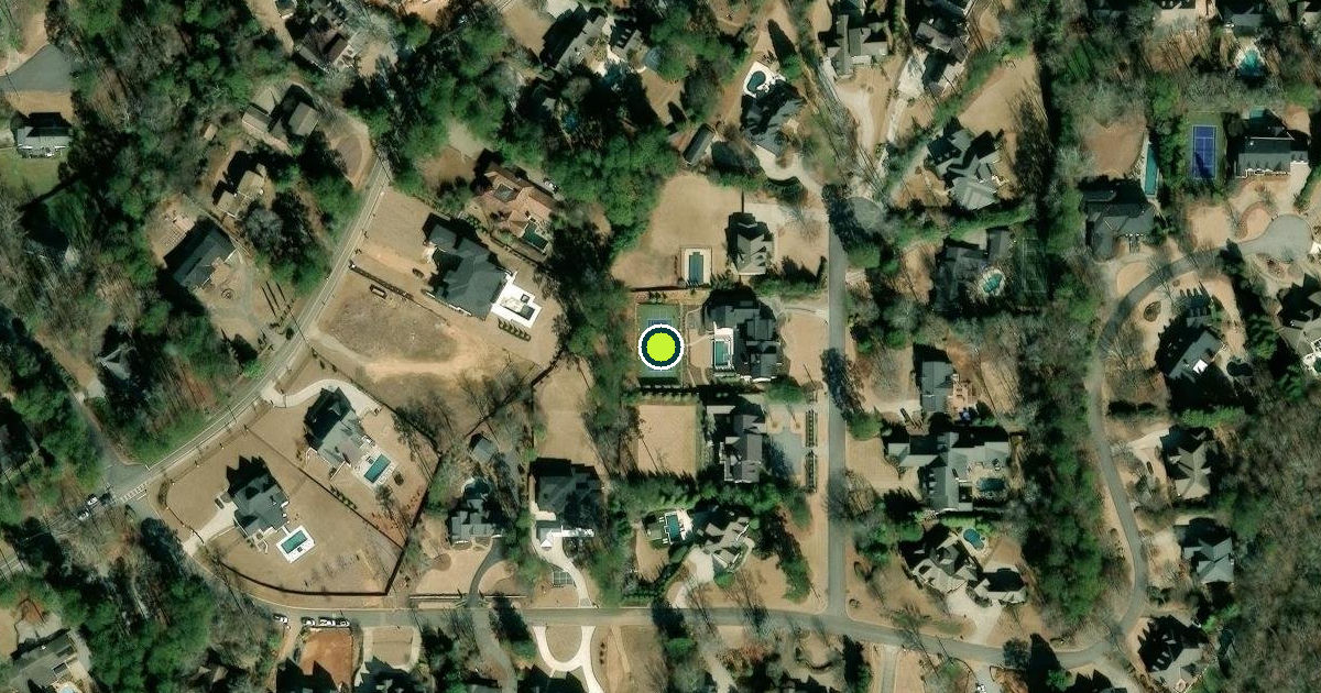 Satellite view of Cobb County Pickleball Courts