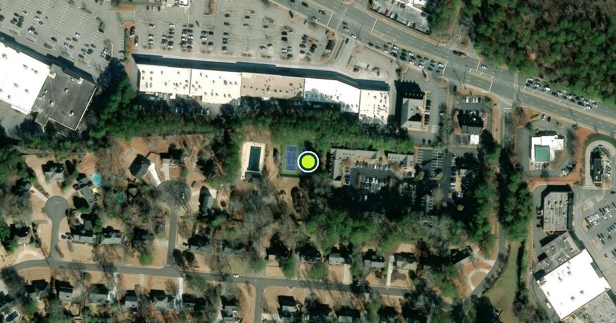 Satellite view of Cobb County Pickleball Courts