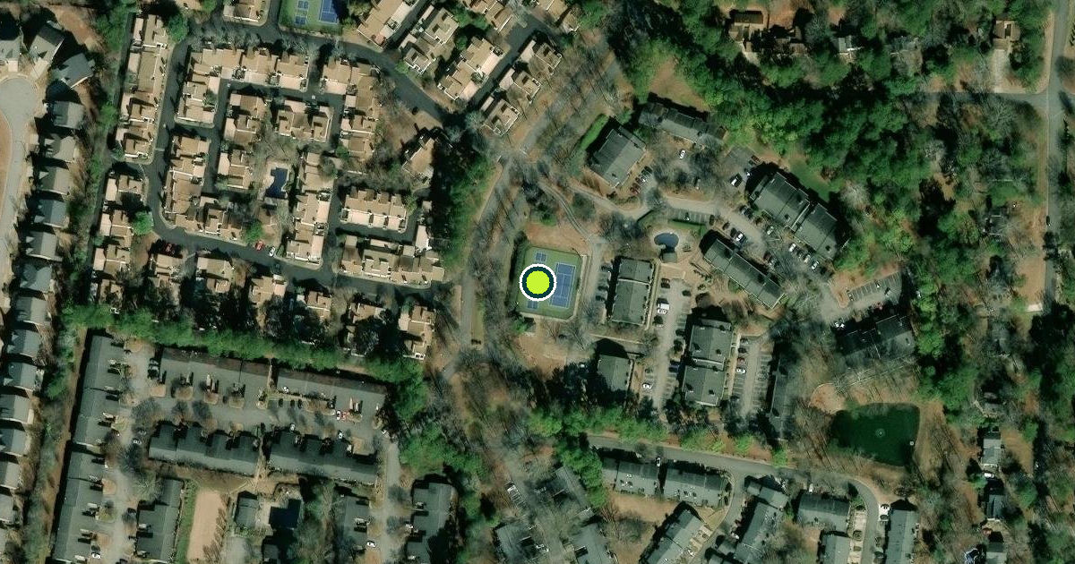Satellite view of Cobb County Pickleball Courts