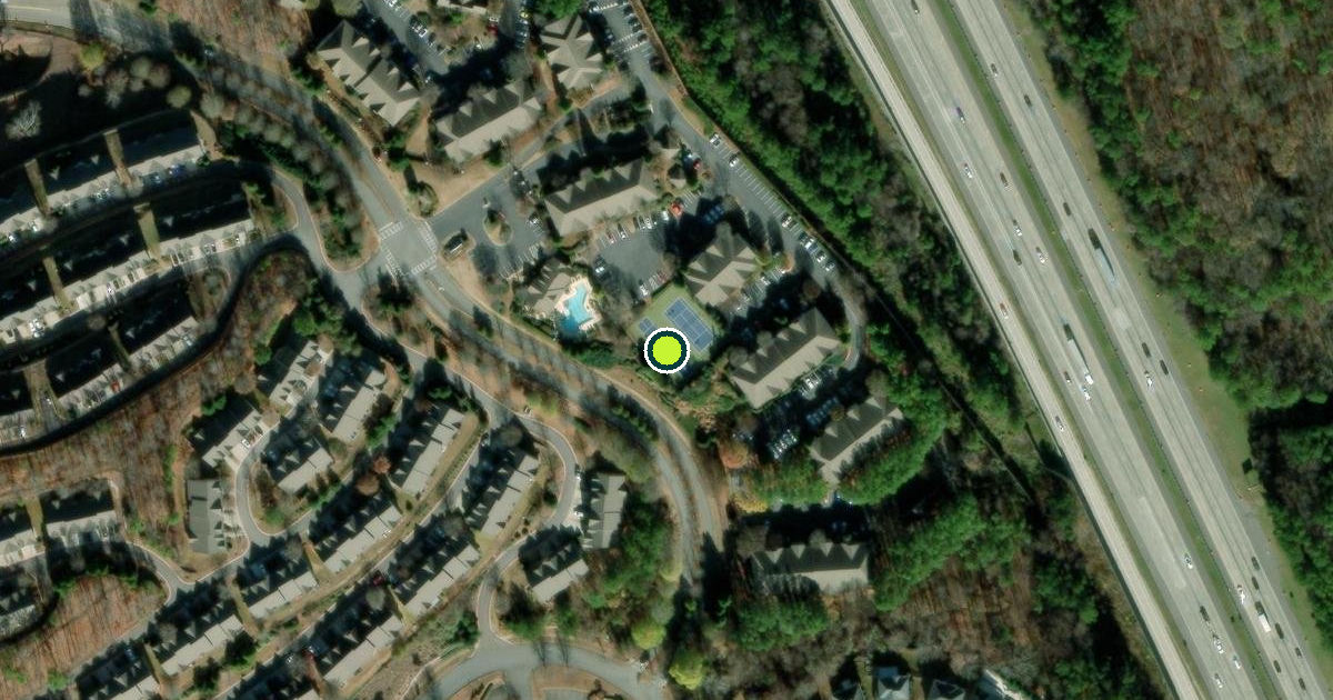 Satellite view of Cobb County Pickleball Courts