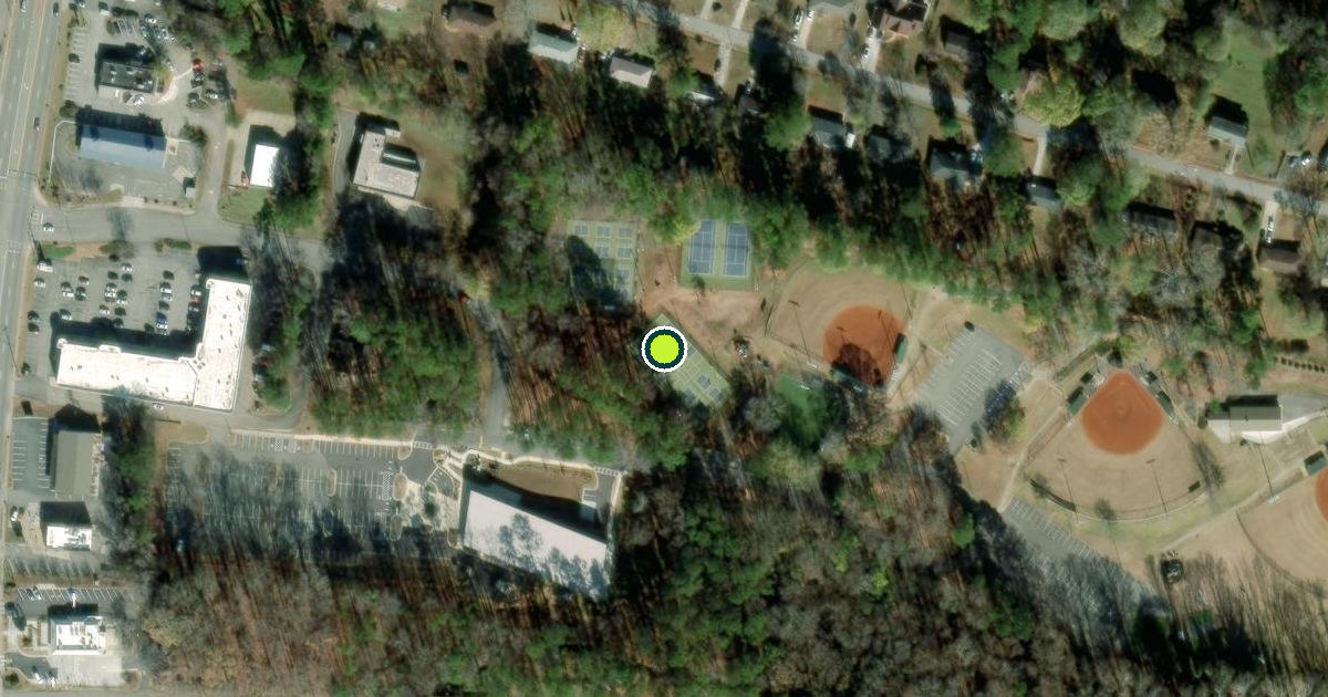 Satellite view of Cobb County Pickleball Courts