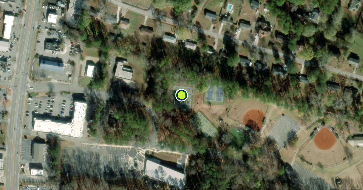 Satellite view of Cobb County Pickleball Courts