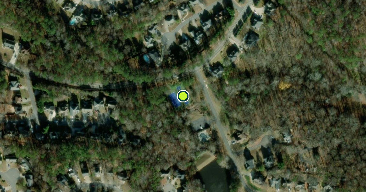 Satellite view of Cobb County Pickleball Courts