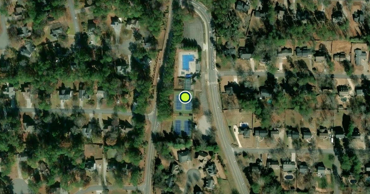 Satellite view of Cobb County Pickleball Courts