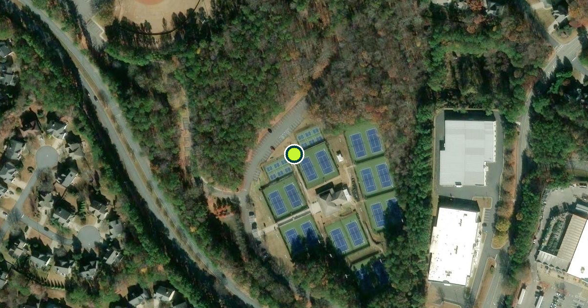 Satellite view of Cobb County Pickleball Courts