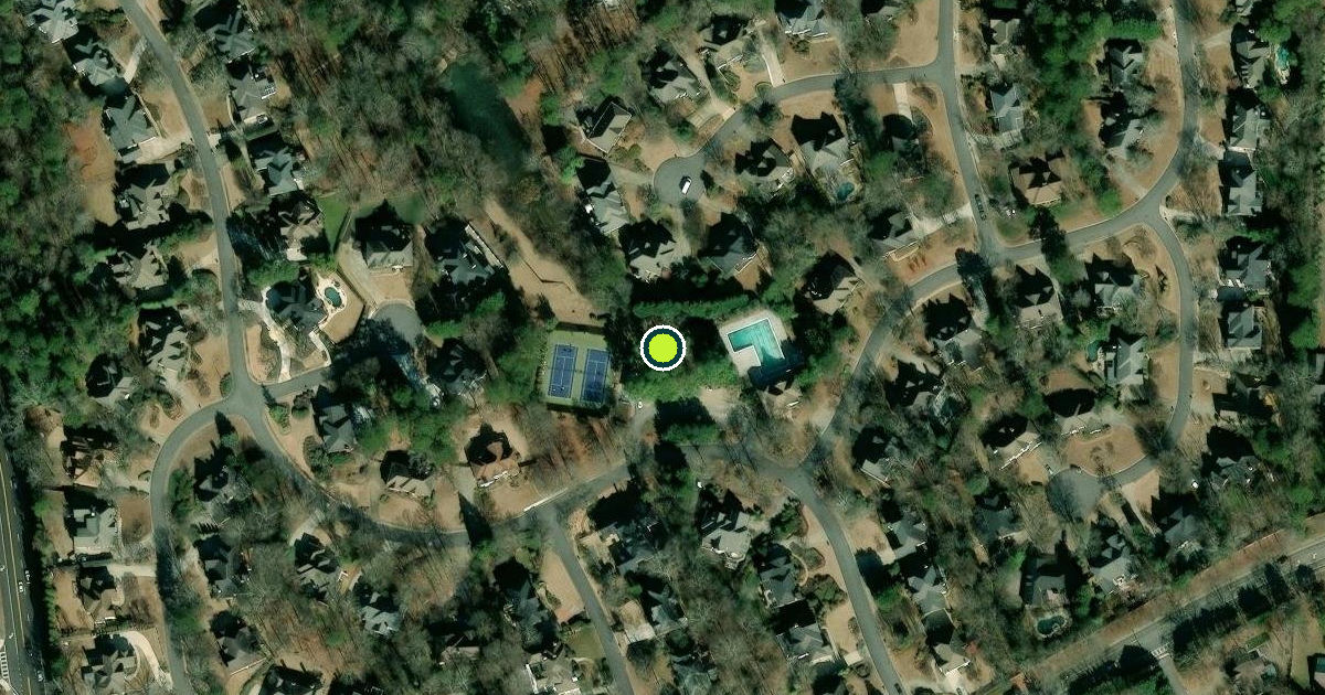 Satellite view of Cobb County Pickleball Courts